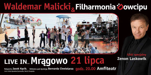 Obraz artykułu - Waldemar Malicki & Filharmonia Dowcipu Live in... Mrągowo - Gość specjalny Zenon Laskowik