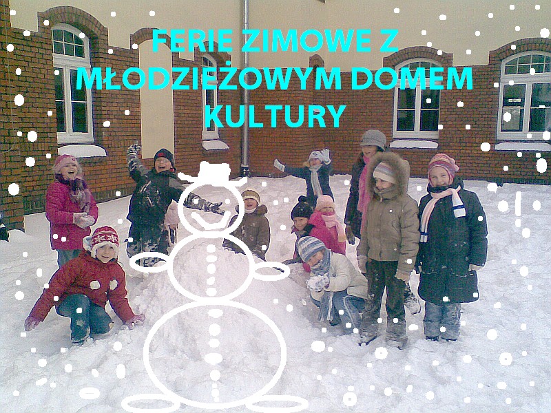 Obraz artykułu - Ferie Zimowe z  Młodzieżowym Domem Kultury - codziennie od 10.00 do 14.00