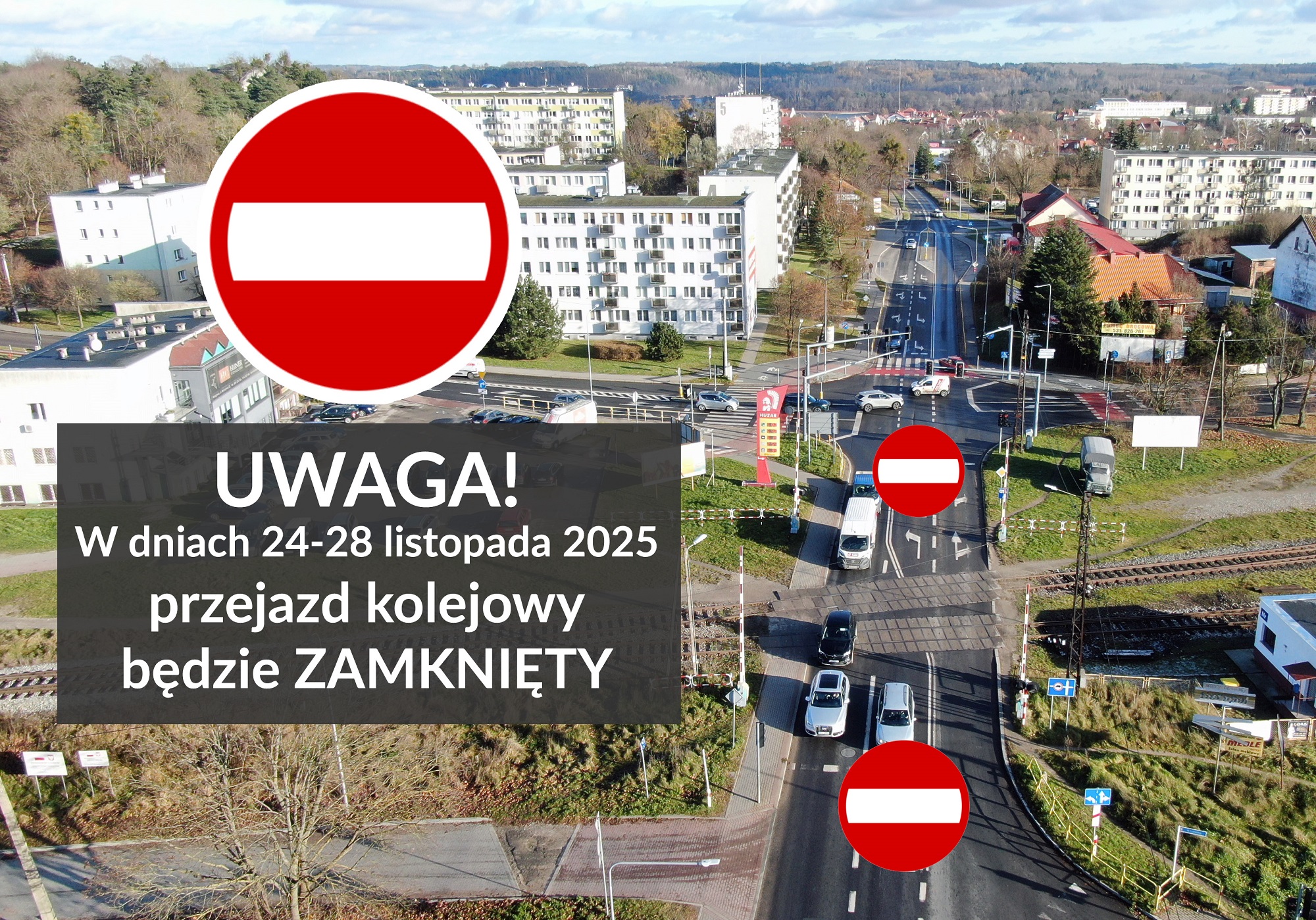 Obraz artykułu - WAŻNE! Przejazd kolejowy w ulicy Olsztyńskiej będzie tymczasowo zamknięty!