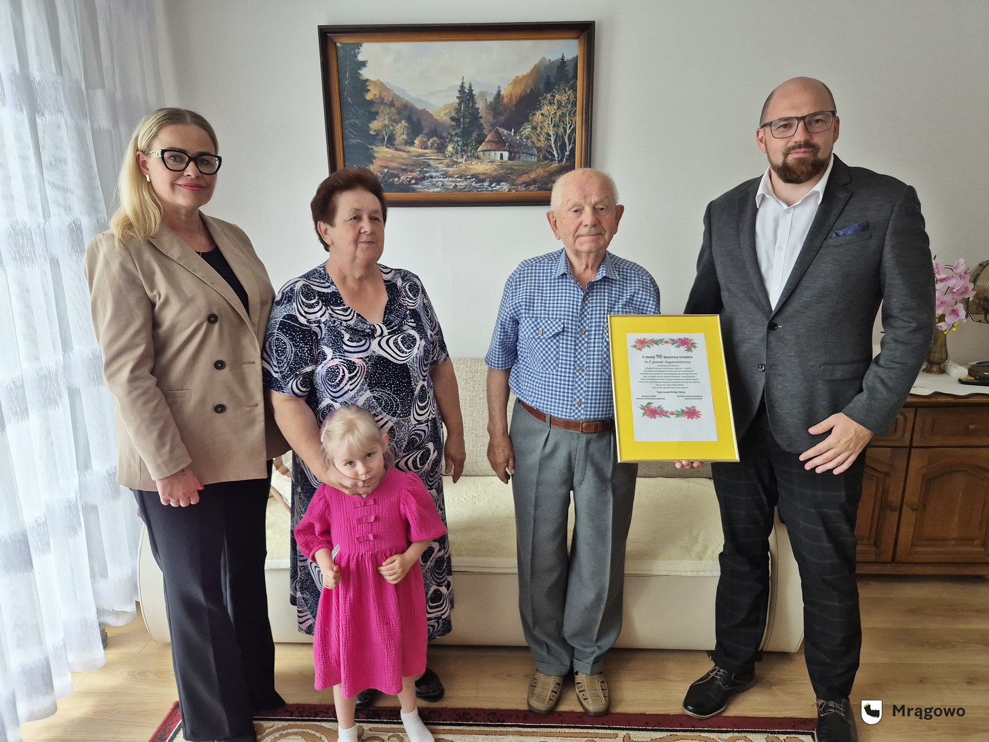 Obraz wyróżnionego artykułu: Sybir, ciężka praca i spokojna jesień życia. Pan Jan Pogorzelski z Mrągowa świętował 90. urodziny!