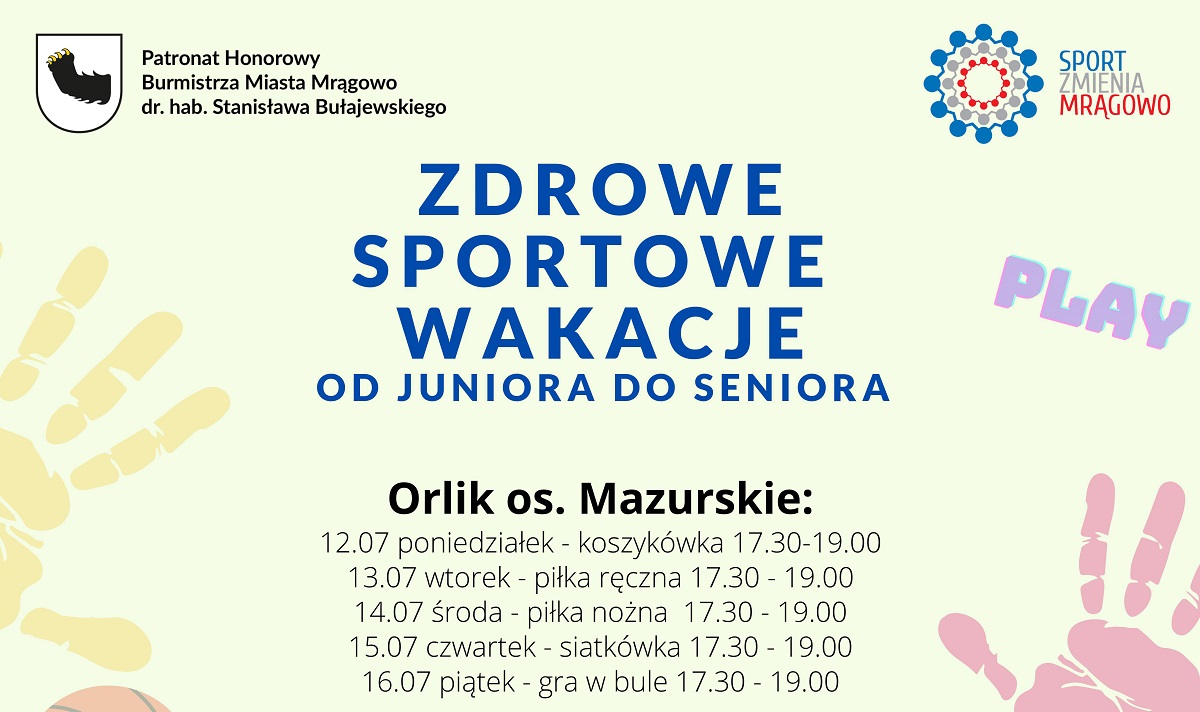 Obraz artykułu - Aktywne wakacje na mrągowskich orlikach i ekomarinie. Weź udział w zajęciach i wygraj nagrody!