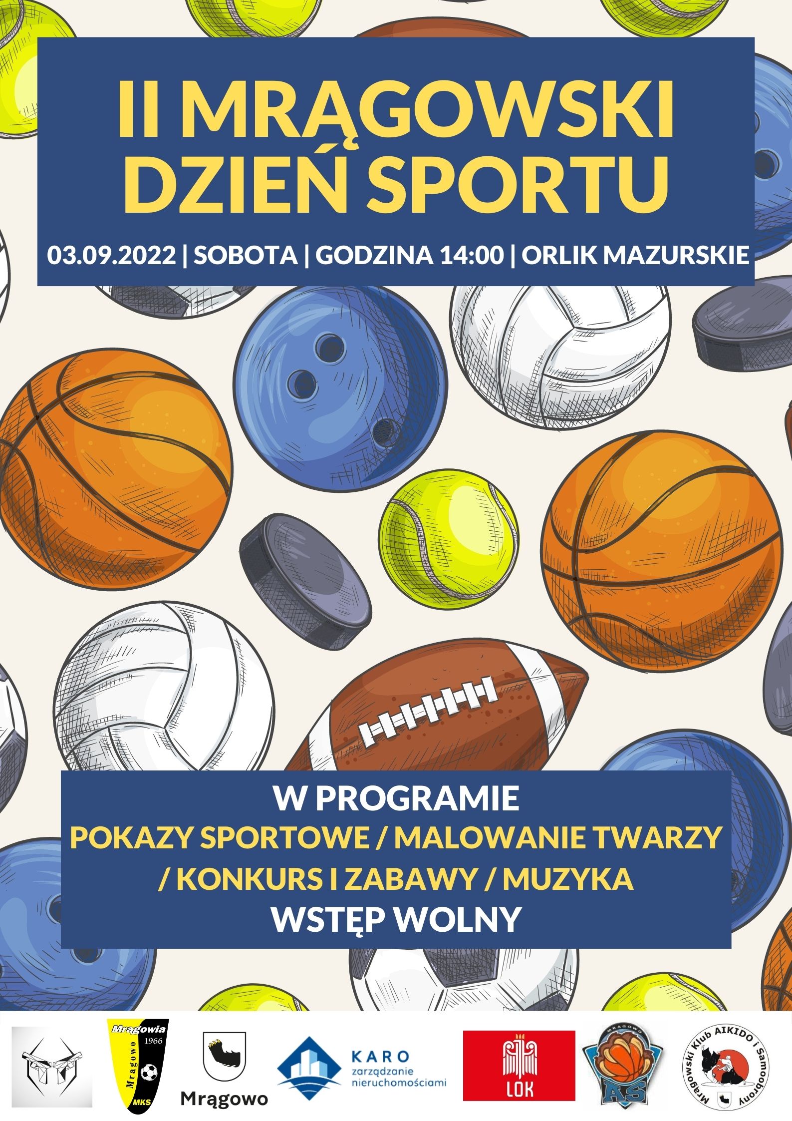 Obraz artykułu - Przed nami II Mrągowski Dzień Sportu. Zapraszamy 3 września na boisko Orlik!