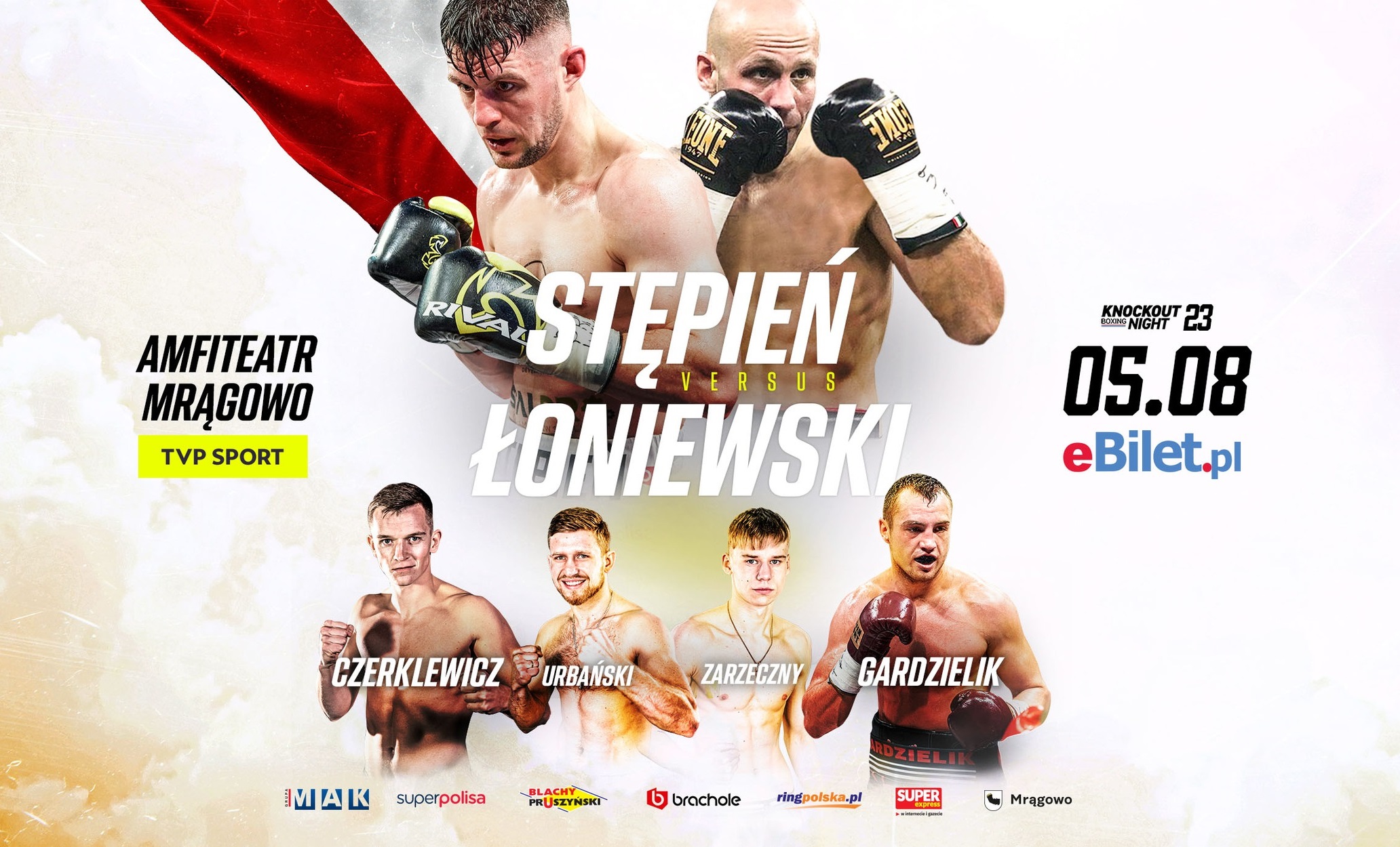 Obraz artykułu - KnockOut Boxing Night 23 w Mrągowie! W walce wieczoru Stępień powalczy z Łoniewskim!