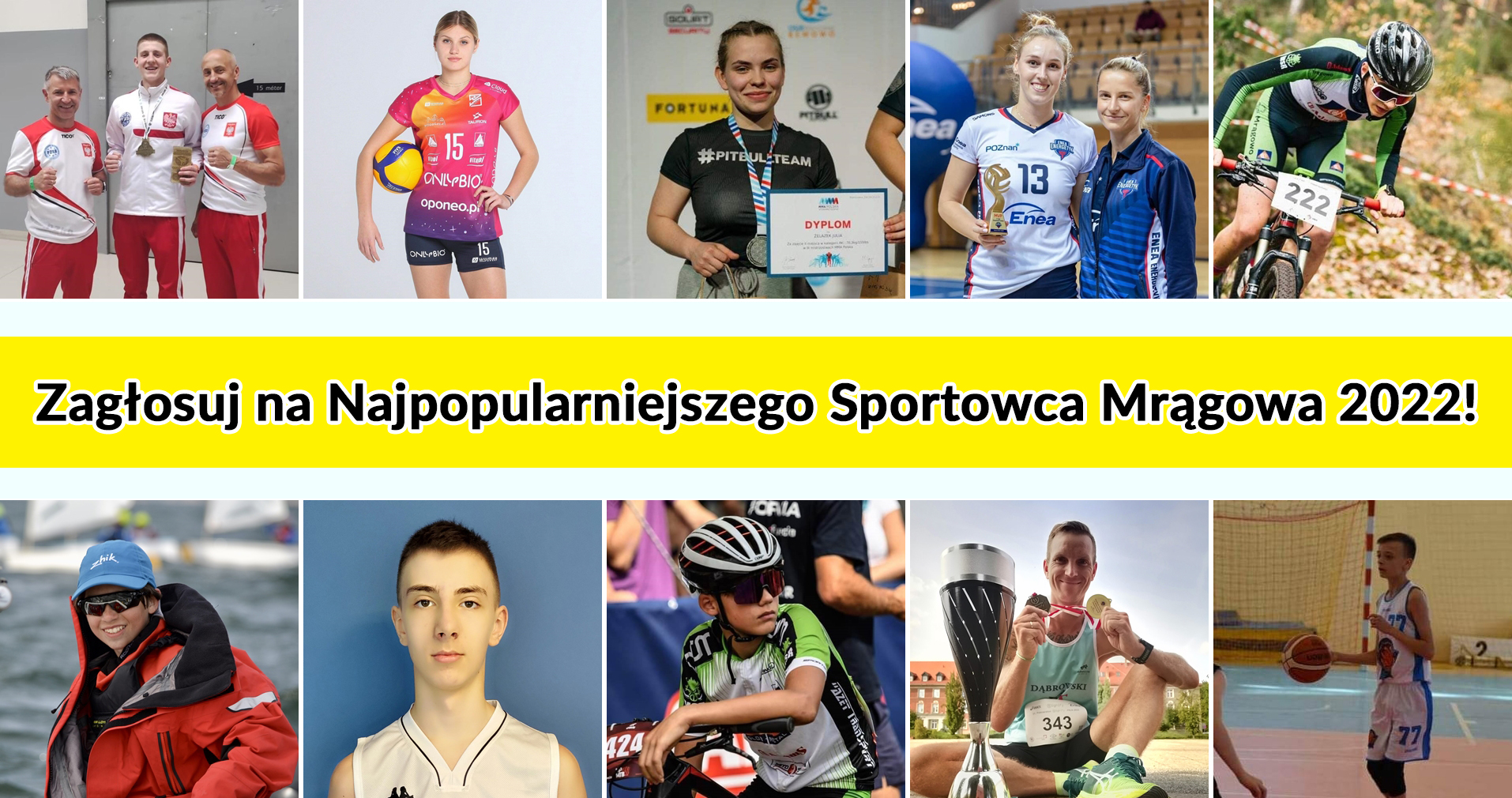 Obraz artykułu - Trwa głosowanie SMS na Najpopularniejszego Sportowca Mrągowa 2022! Poznaj kandydatów!