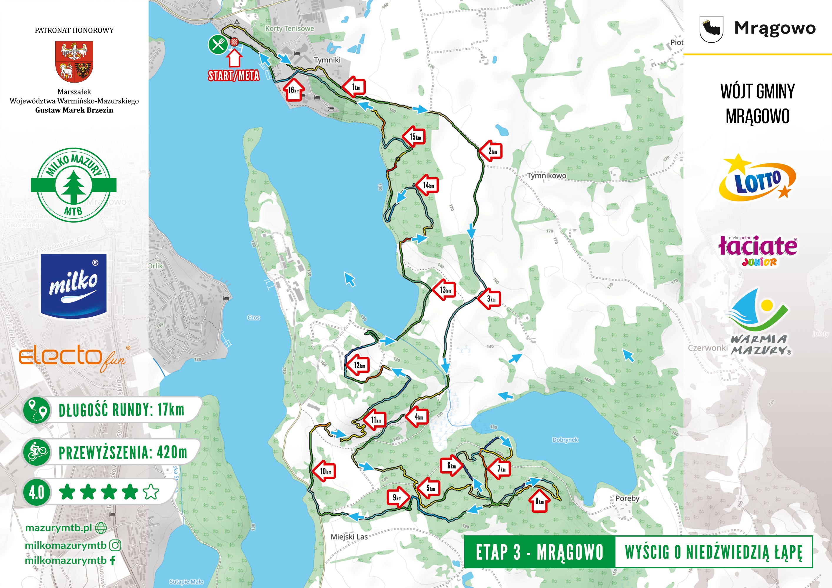 mapa mtb 31 05 2022 mragowo www