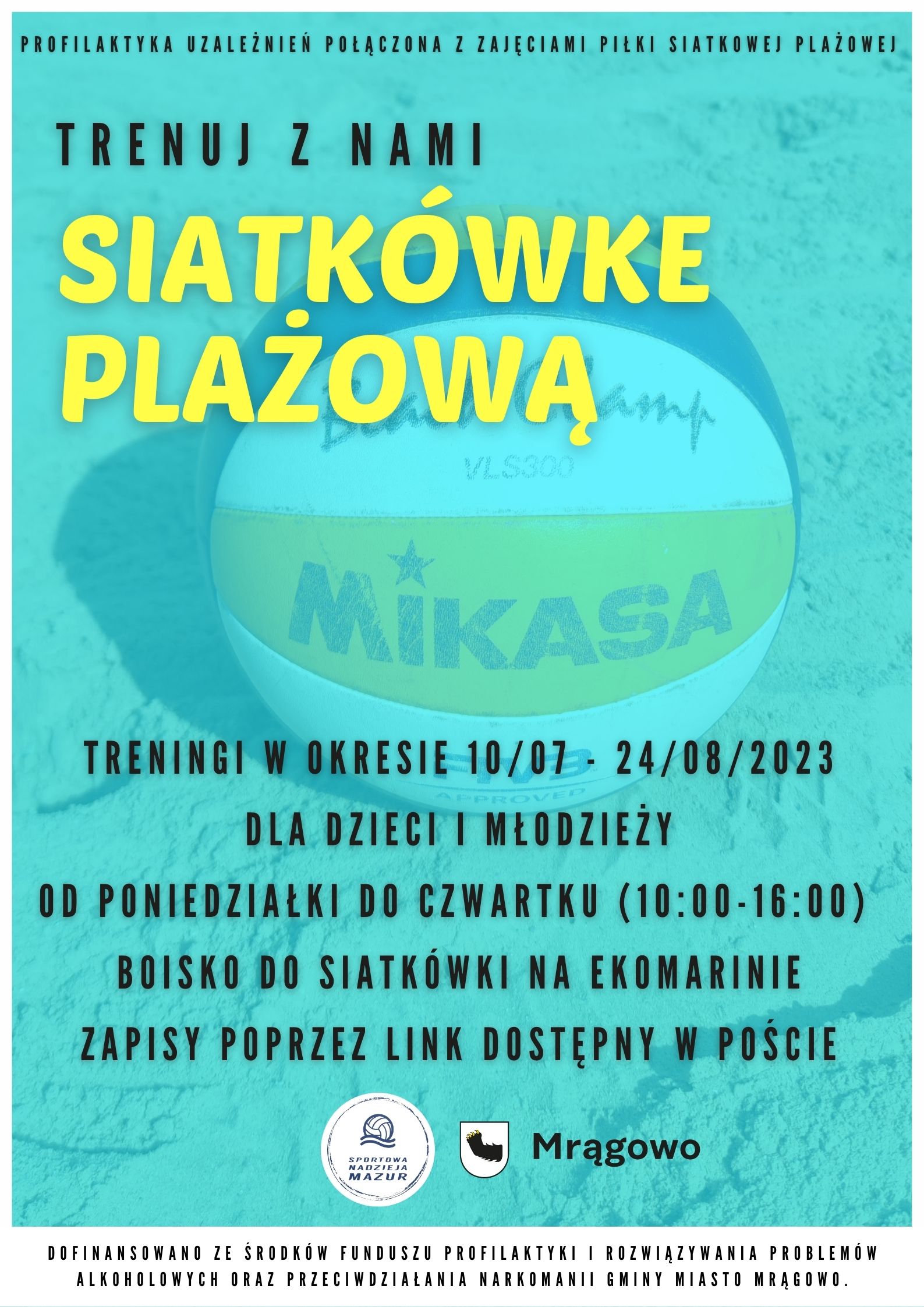 Obraz artykułu - Wakacje z siatkówką plażową w Mrągowie! Zapraszamy na bezpłatne treningi