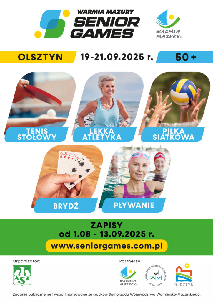 Obraz artykułu - SENIOR GAMES znowu na Warmii i Mazurach! Zapisz się już dziś!