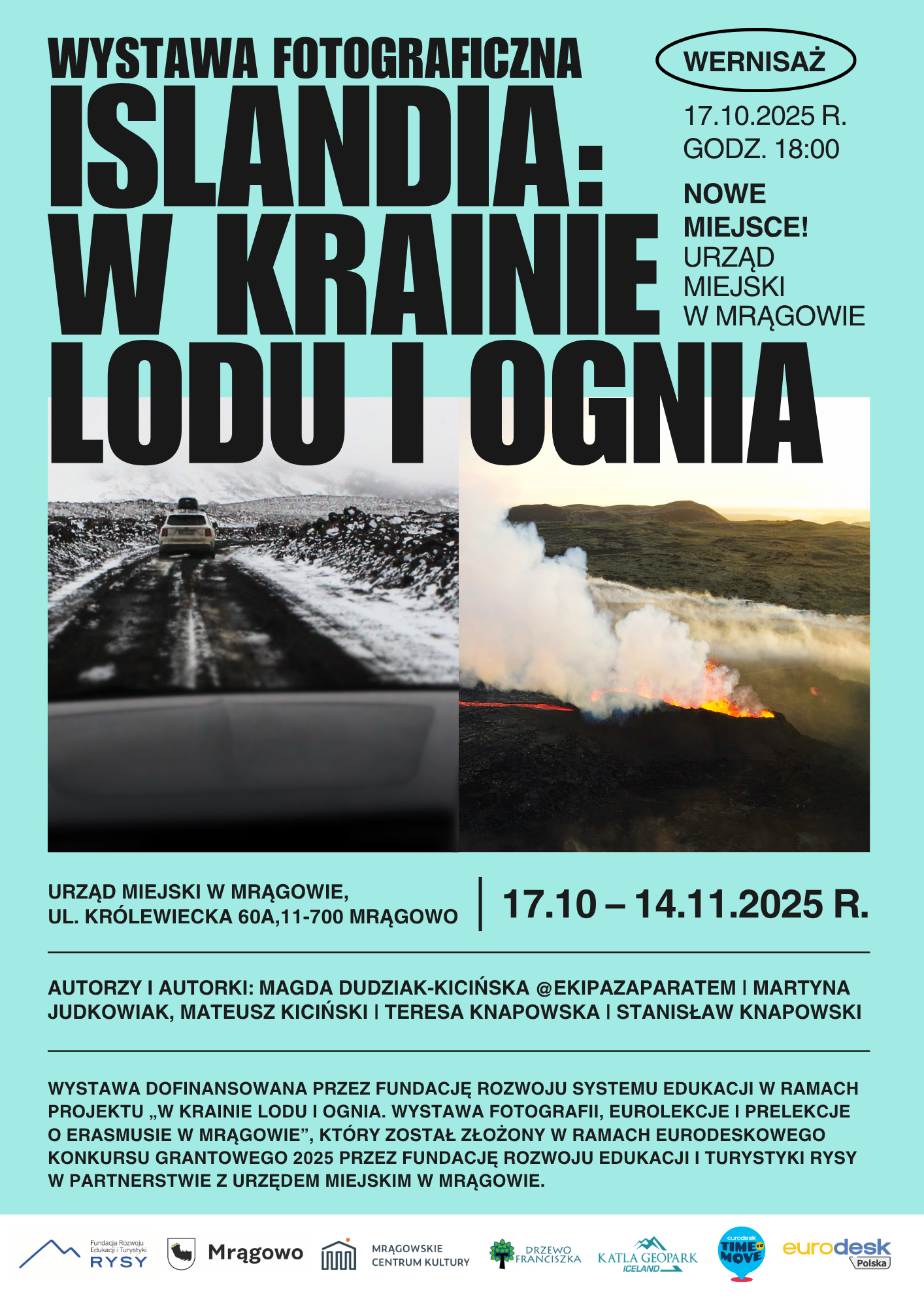 Obraz artykułu - Magia lodu i ognia w mrągowskim urzędzie. Niezwykła wystawa fotografii Islandii