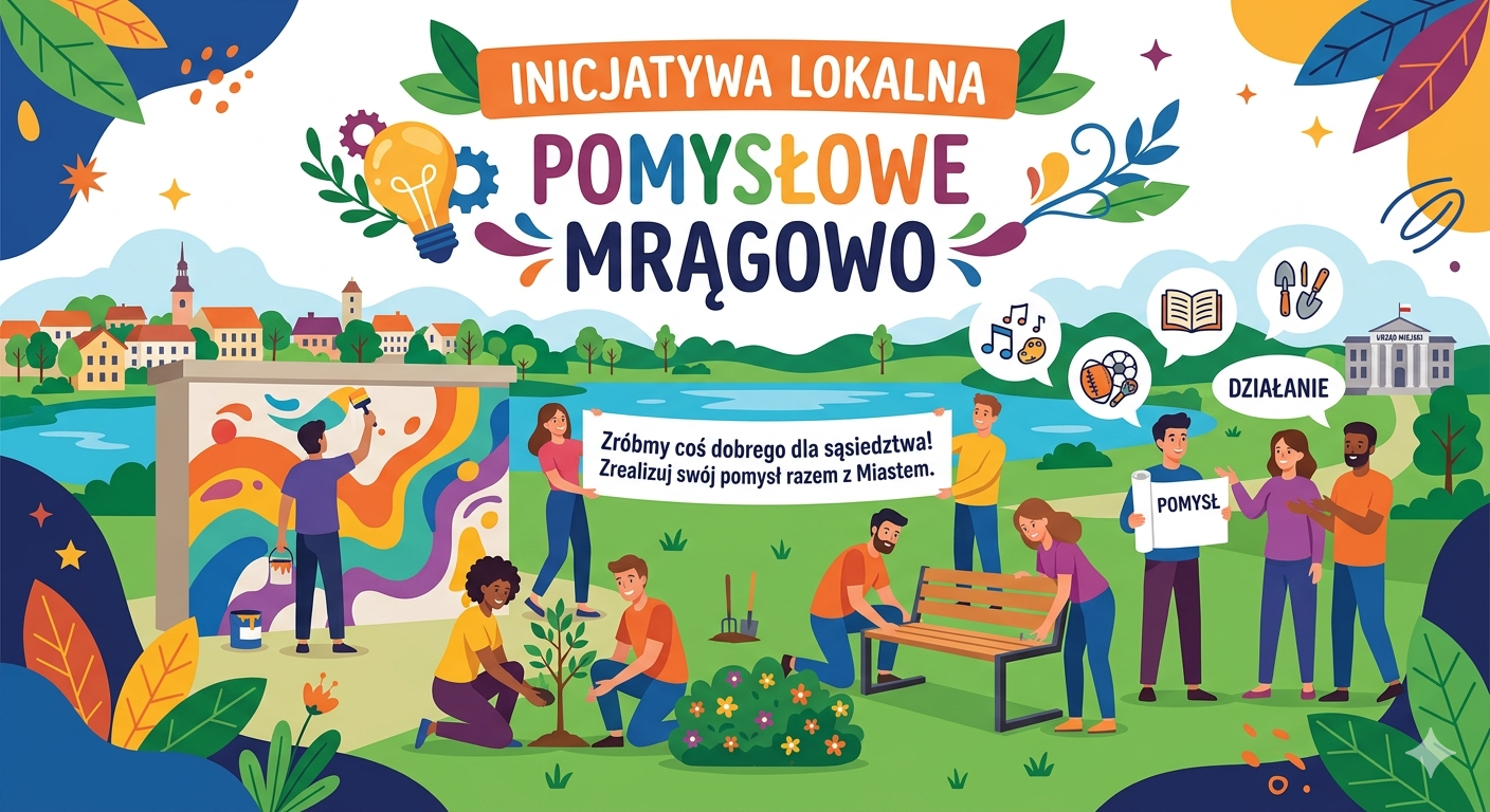 Obraz artykułu - Twój pomysł, nasze miasto. Włącz się w inicjatywę „Pomysłowe Mrągowo”