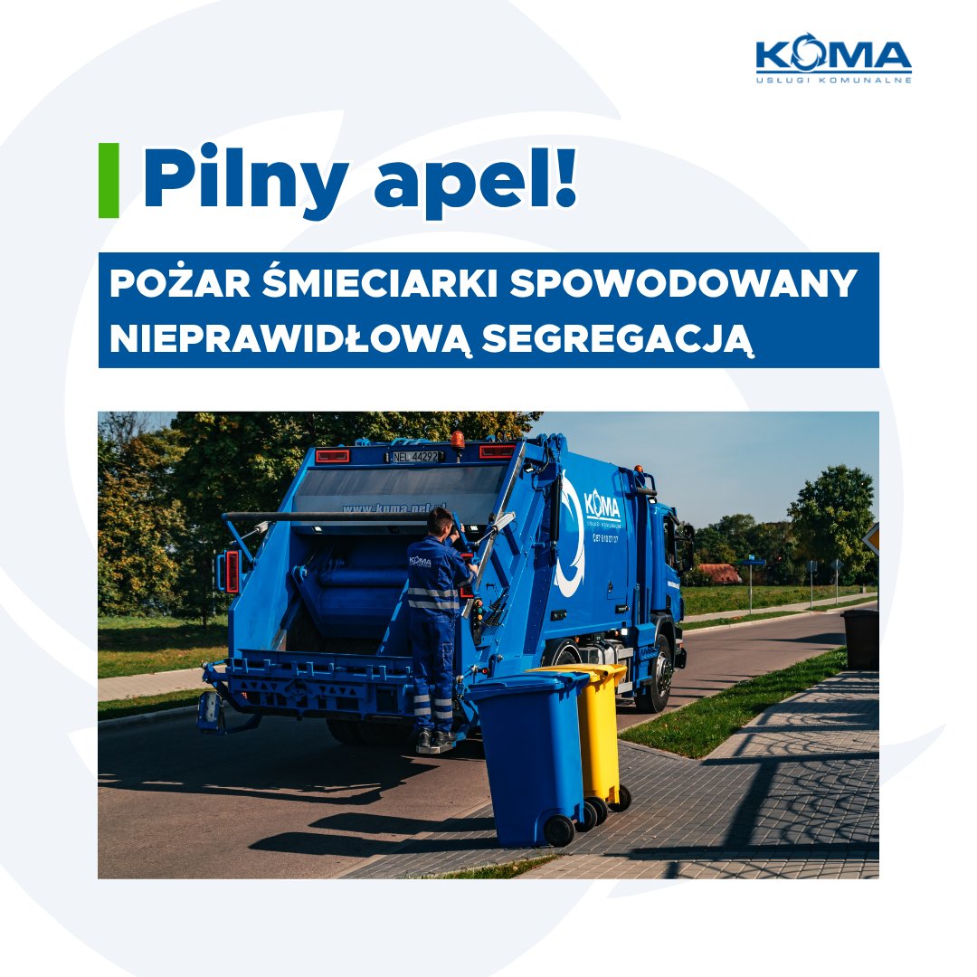 Obraz artykułu - Niebezpieczny incydent podczas odbioru odpadów. Apelujemy o rozwagę!