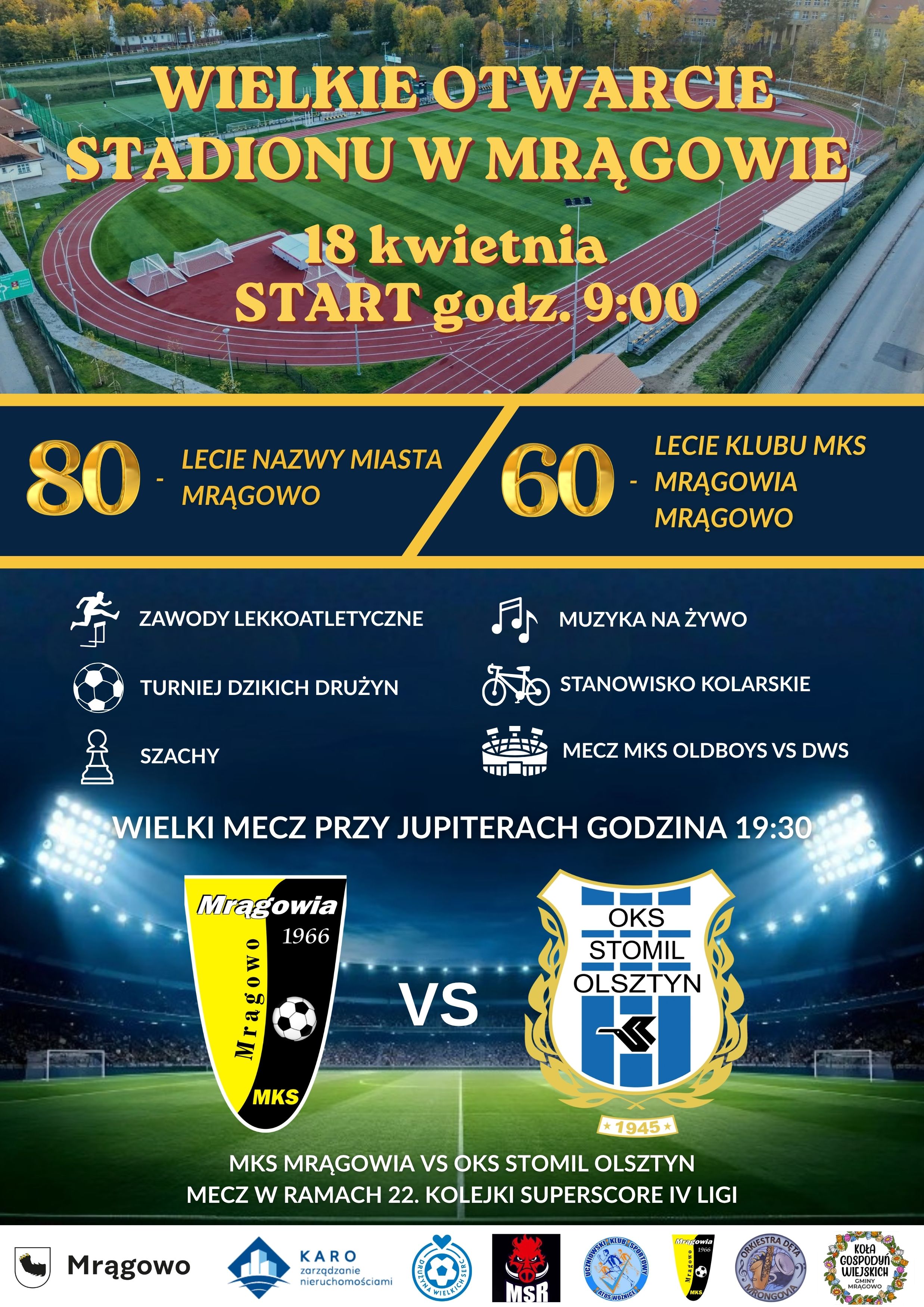 Plakat otwarcie stadionu