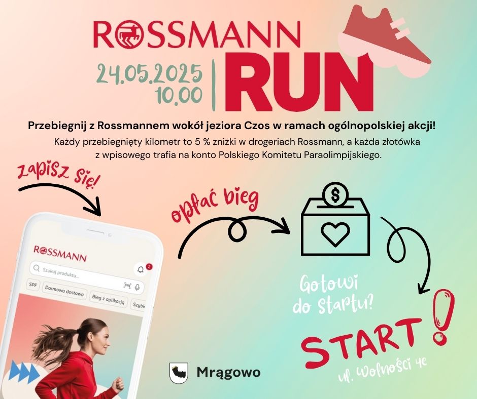 Obraz artykułu - Rossmann Run. Mrągowo idzie spacerkiem 10 km wokół jeziora Czos na rzecz Polskiego Komitetu Paraolimpijskiego