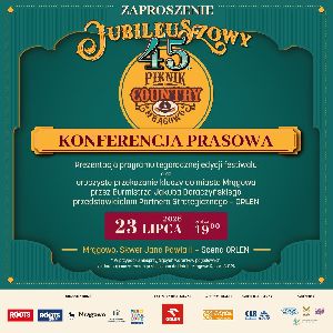 Jubileuszowy 45. Piknik Country & Folk Mrągowo 2026: Zapraszamy na konferencję prasową!